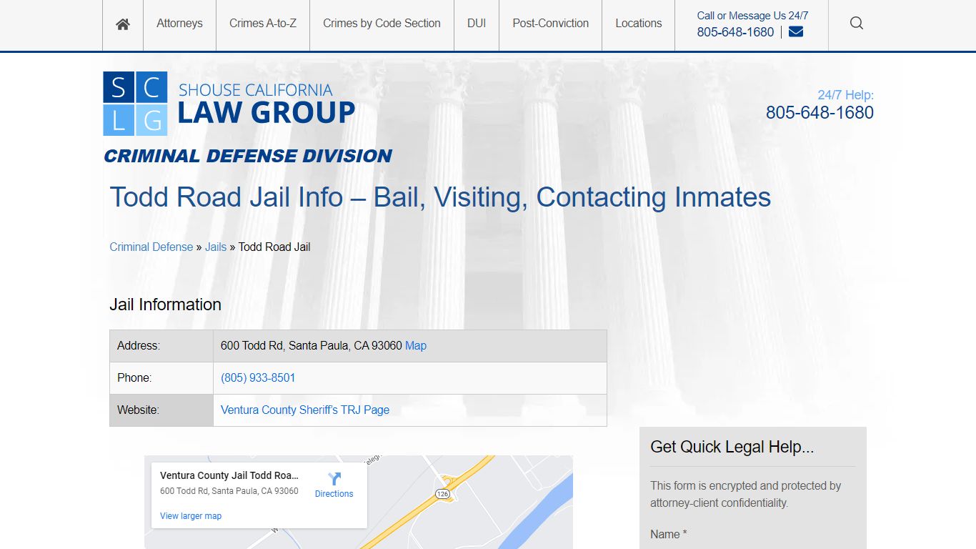 Todd Road Jail Info – Bail, Visiting, Contacting Inmates